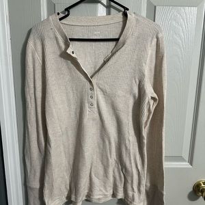 aerie waffle long sleeve
